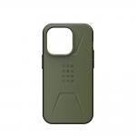 Carcasa UAG Civilian MagSafe compatibila cu iPhone 14 Pro Olive 2 - lerato.ro