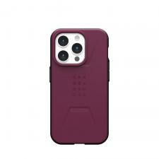 Carcasa UAG Civilian MagSafe compatibila cu iPhone 15 Pro Bordeaux