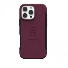 Carcasa UAG Civilian MagSafe compatibila cu iPhone 16 Pro Max Bordeaux