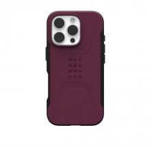 Carcasa UAG Civilian MagSafe compatibila cu iPhone 16 Pro Bordeaux