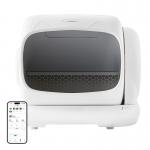 Litiera automata UBPet C41 pentru pisici de pana la 15kg, Design deschis, Control aplicatie, Alb 4 - lerato.ro
