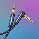 Cablu audio UGREEN AV112, 1x tata jack 3.5 mm la 1x tata jack 3.5 mm, 1m, Albastru 13 - lerato.ro