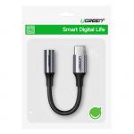 Adaptor audio USB-C tata la Jack 3.5 mama UGREEN AV161, 10cm, Gri 8 - lerato.ro