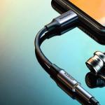 Adaptor audio USB-C tata la Jack 3.5 mama UGREEN AV161, 10cm, Gri 6 - lerato.ro