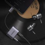 Adaptor audio UGREEN CM231, tata USB-C la mama USB-C si mama jack 3.5 mm, 30W, Gri 9 - lerato.ro