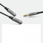Splitter audio UGREEN AV191, tata mini jack 3.5 mm la 2x mama mini jack 3.5 mm, 20cm, Negru 8 - lerato.ro