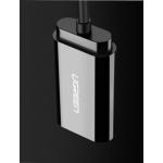 Adaptor audio tip placa de sunet externa UGREEN 30724, USB 2.0 tata la 2x Jack 3.5 mama, 18cm, Negru 11 - lerato.ro