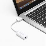 Adaptor audio tip placa de sunet externa UGREEN US206, USB tata la Jack 3.5 mama, 15cm, Alb 3 - lerato.ro