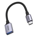 Adaptor cablu date OTG UGREEN US378B USB-C tata la USB 3.0 mama, 5 Gbps, 15cm Negru 2 - lerato.ro