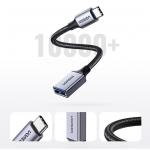 Adaptor cablu date OTG UGREEN US378B USB-C tata la USB 3.0 mama, 5 Gbps, 15cm Negru 6 - lerato.ro