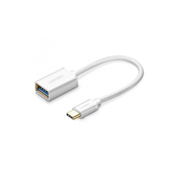 Adaptor UGREEN OTG US154 USB mama - USB-C tata, Quick Charge 3.0, 5V, 2A, 15cm, Alb 1 - lerato.ro