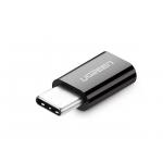 Adaptor UGREEN US157 Micro USB mama - USB-C tata, Quick Charge, 5V, Negru 3 - lerato.ro