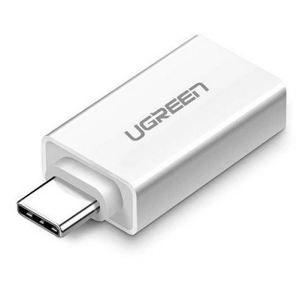 Adaptor UGREEN US173 USB mama - USB-C tata, 5Gb/s, 5V, Alb 1 - lerato.ro