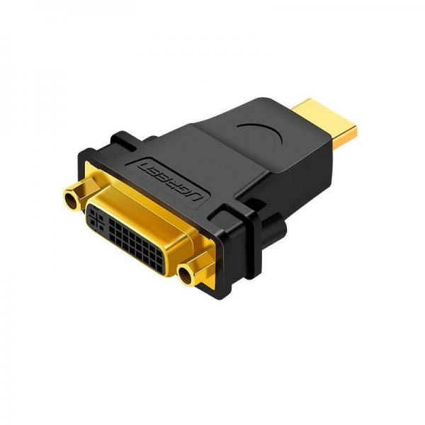 Adaptor video UGREEN 20123 HDMI tata - DVI mama, HDMI 1.4, Negru