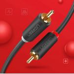 Cablu audio UGREEN AV104, 2x tata RCA la 2x tata RCA, 3m, Gri 17 - lerato.ro