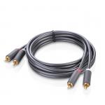 Cablu audio UGREEN AV104, 2x tata RCA la 2x tata RCA, 3m, Gri 8 - lerato.ro