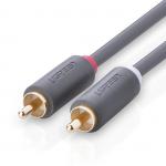 Cablu audio UGREEN AV104, 2x tata RCA la 2x tata RCA, 3m, Gri 6 - lerato.ro