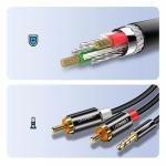 Cablu audio UGREEN AV116 10590, tata jack 3.5 mm la 2x tata RCA, 3m, Negru 8 - lerato.ro