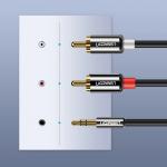 Cablu audio UGREEN AV116 10590, tata jack 3.5 mm la 2x tata RCA, 3m, Negru 5 - lerato.ro