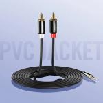 Cablu audio UGREEN AV116 10591, tata jack 3.5 mm la 2x tata RCA, 5m, Negru 21 - lerato.ro