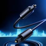 Cablu audio UGREEN AV122 Toslink, tata S/PDIF la tata S/PDIF, 1m, Negru 3 - lerato.ro