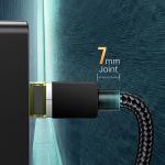 Cablu retea UGREEN NW150 Ethernet Braid, Cat. 7, mufat 2xRJ45, lungime 10m, 10Gbps, Negru 8 - lerato.ro