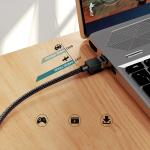 Cablu retea UGREEN NW150 Ethernet Braid, Cat. 7, mufat 2xRJ45, lungime 10m, 10Gbps, Negru 7 - lerato.ro