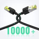 Cablu retea UGREEN NW150 Ethernet Braid, Cat. 7, mufat 2xRJ45, lungime 10m, 10Gbps, Negru 6 - lerato.ro
