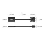 Cablu video UGREEN CM513, VGA tata - HDMI mama, 1080p, 60Hz, 15cm, Negru 14 - lerato.ro