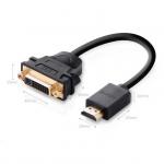 Cablu video UGREEN 20136, HDMI tata - DVI mama, 1080p, 22cm, Negru 6 - lerato.ro