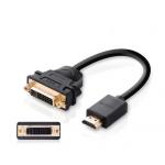 Cablu video UGREEN 20136, HDMI tata - DVI mama, 1080p, 22cm, Negru 4 - lerato.ro