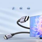 Cablu video UGREEN HD163, Mini HDMI tata - HDMI tata, 8K, 60Hz, 1m, Gri 5 - lerato.ro
