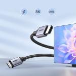 Cablu video UGREEN HD163, Mini HDMI tata - HDMI tata, 8K, 60Hz, 2m, Gri 4 - lerato.ro