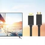 Cablu video UGREEN DP101, DisplayPort tata - HDMI tata, 4K, 30Hz, 1.5m, Negru 20 - lerato.ro