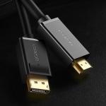 Cablu video UGREEN DP101, DisplayPort tata - HDMI tata, 4K, 30Hz, 1.5m, Negru 16 - lerato.ro
