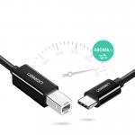 Cablu pentru imprimanta UGREEN US241, USB-C tata la USB-B 2.0 tata, 1m, Negru 4 - lerato.ro
