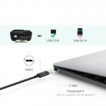 Cablu pentru imprimanta UGREEN US241, USB-C tata la USB-B 2.0 tata, 1m, Negru 3 - lerato.ro