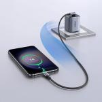 Cablu pentru incarcare si transfer de date UGREEN US255, 2x USB-C, 60W, 50cm, Gri 4 - lerato.ro