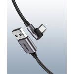 Cablu pentru incarcare si transfer de date UGREEN US284, USB/USB-C, 3A, 1m, Gri 15 - lerato.ro