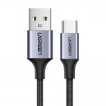 Cablu pentru incarcare si transfer de date UGREEN US288, USB/USB-C, 3A, 2m, Gri 2 - lerato.ro