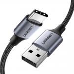 Cablu pentru incarcare si transfer de date UGREEN US288, USB/USB-C, 3A, 2m, Gri 10 - lerato.ro