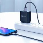 Cablu pentru incarcare si transfer de date UGREEN US288, USB/USB-C, 3A, 2m, Gri 9 - lerato.ro