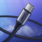 Cablu pentru incarcare si transfer de date UGREEN US288, USB/USB-C, 3A, 2m, Gri 3 - lerato.ro