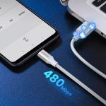 Cablu pentru incarcare si transfer de date UGREEN US288, USB/USB-C, 3A, 3m, Alb 4 - lerato.ro