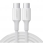 Cablu pentru incarcare si transfer de date UGREEN US300, 2x USB-C, 5A, 100W, 2m, Alb 2 - lerato.ro