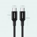 Cablu pentru incarcare si transfer de date UGREEN US300, 2x USB-C, 5A, 100W, 2m, Alb 15 - lerato.ro
