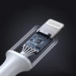 Cablu pentru incarcare si transfer de date UGREEN US304, USB-C/Lightning, 3A, 1m, Argintiu 6 - lerato.ro