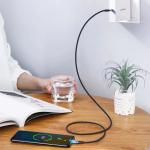 Cablu pentru incarcare si transfer de date UGREEN US316, 2x USB-C, 100W, 5A, 1.5m, Gri 7 - lerato.ro