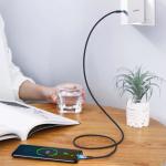 Cablu pentru incarcare si transfer de date UGREEN US316, 2x USB-C, 100W, 5A, 3m, Gri 8 - lerato.ro
