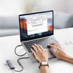 Cablu extender pentru incarcare si transfer de date UGREEN US372, USB-C tata la USB-C mama, 100W, 5A, 10Gbps, 50cm, Gri 11 - lerato.ro